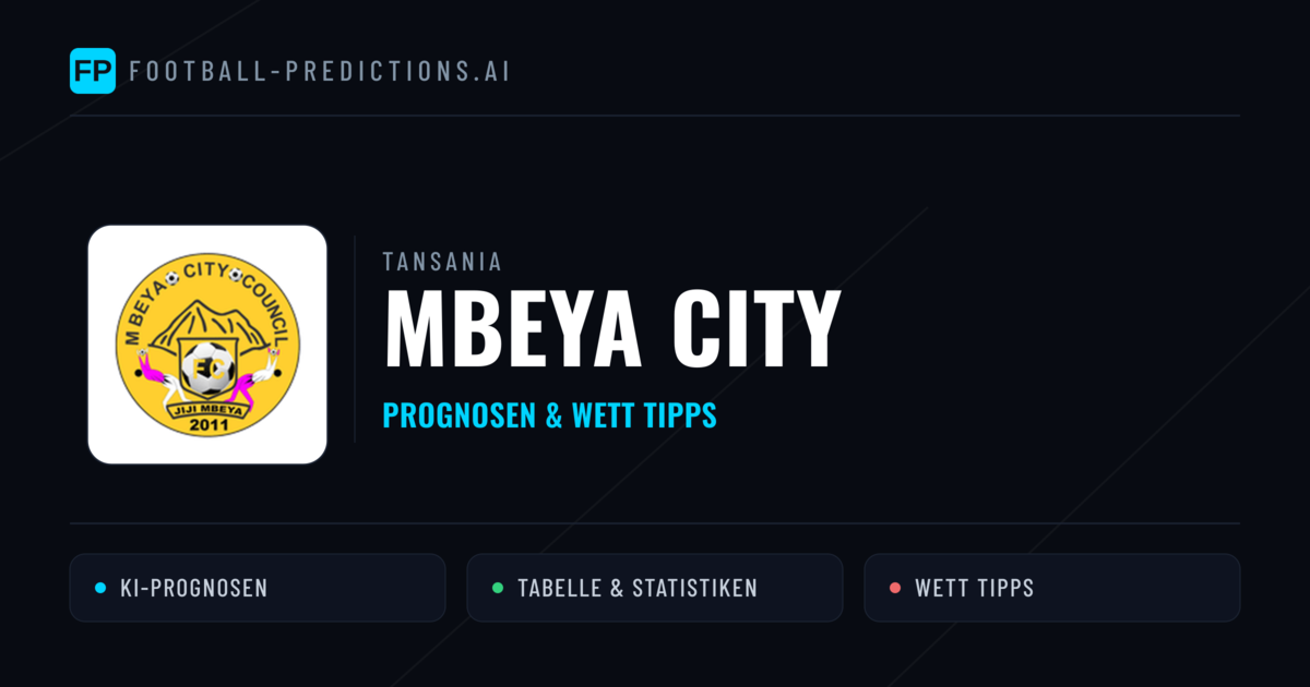 Mbeya City Prognosen & Statistiken