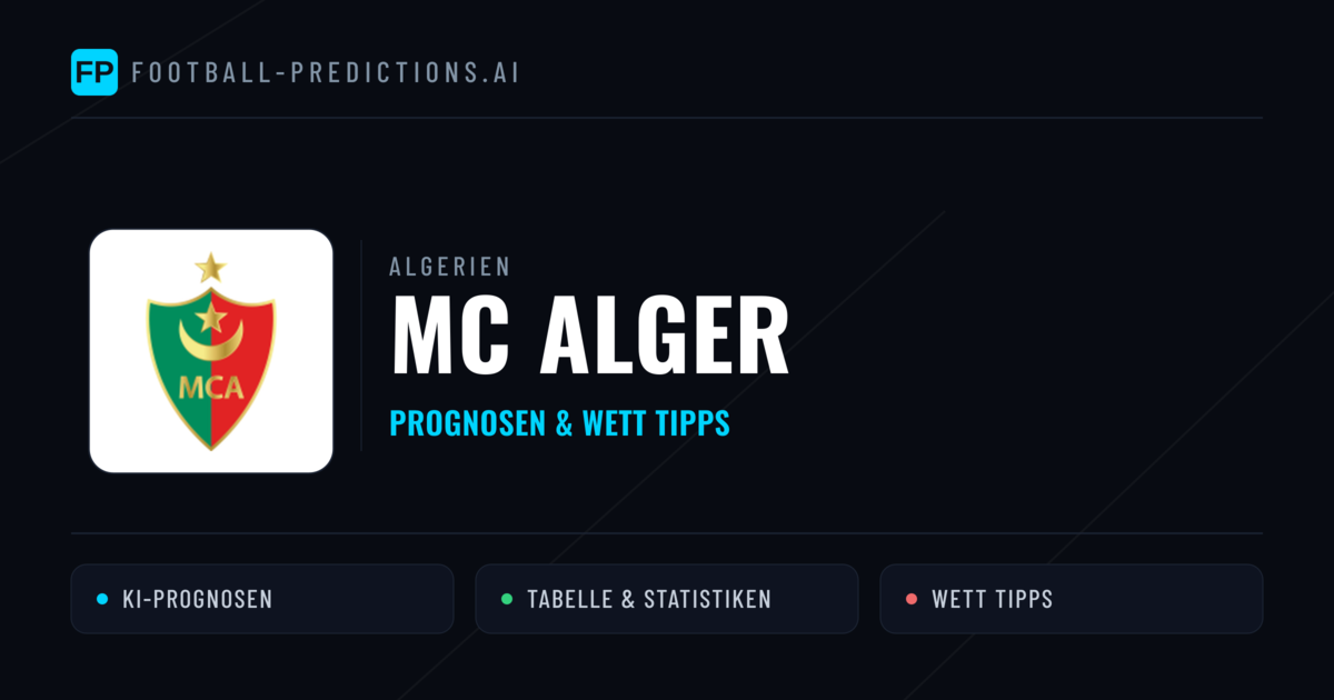 MC Alger Prognosen & Statistiken