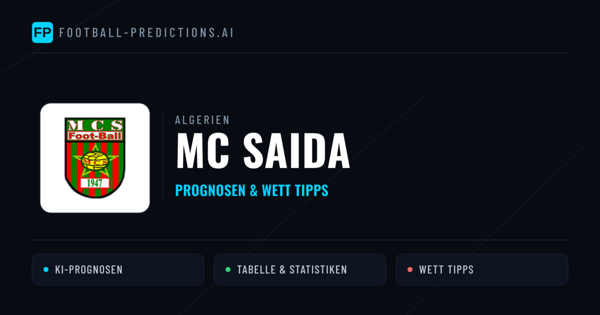 MC Saida Prognosen & Statistiken