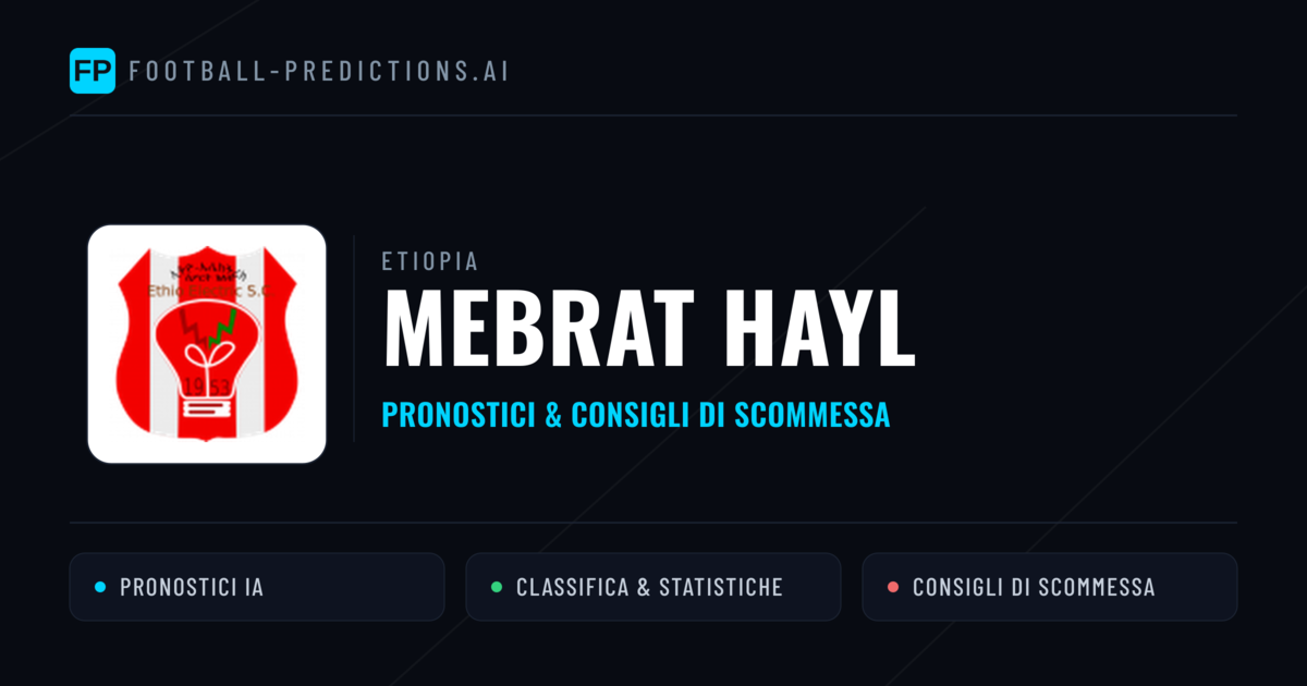 Pronostici e Statistiche Mebrat Hayl