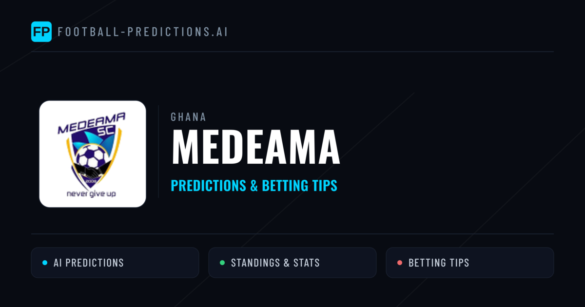 Medeama Predictions & Stats