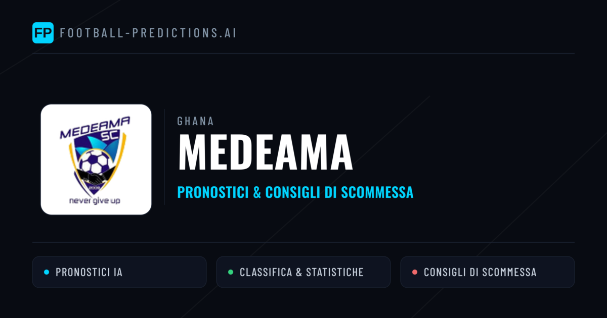 Pronostici e Statistiche Medeama