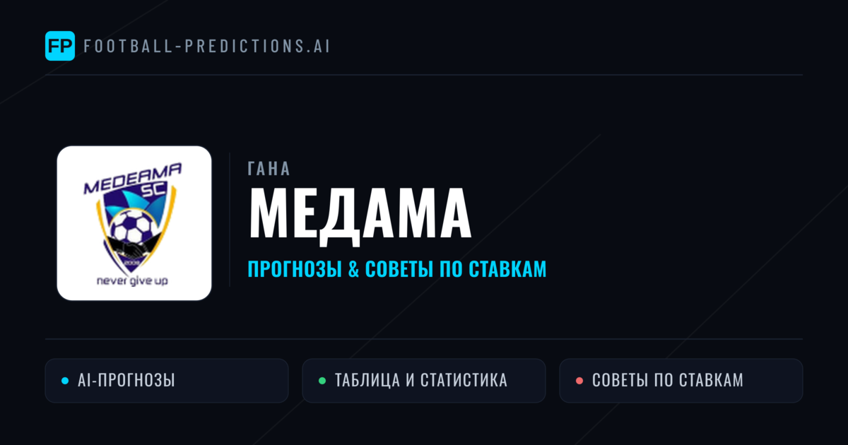 Медама прогнозы и статистика