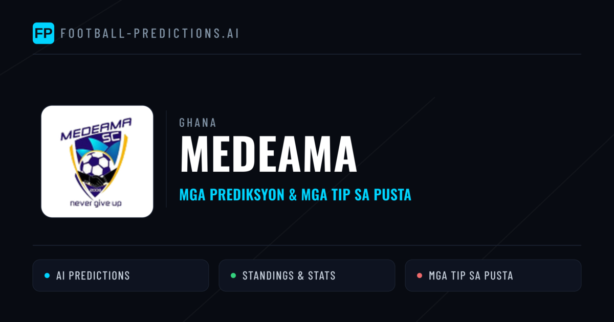 Medeama Predictions & Stats