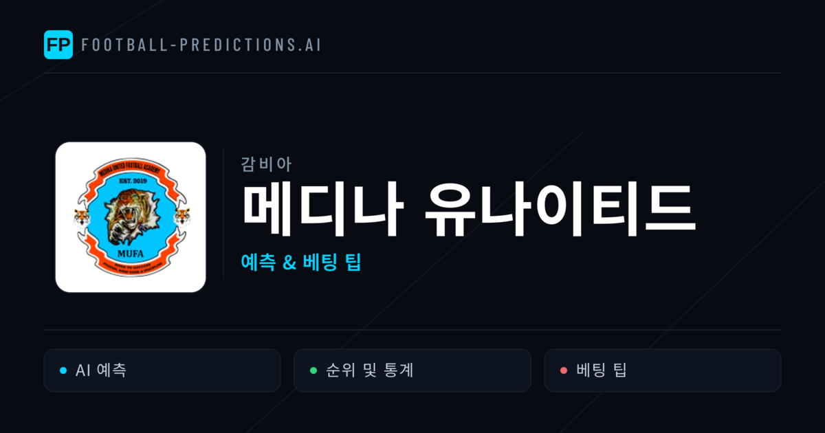 메디나 유나이티드 축구 예측 & 통계