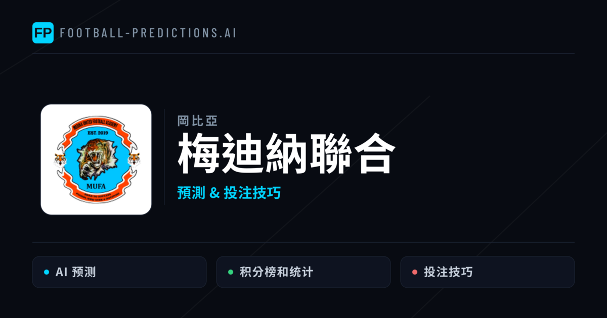 梅迪納聯合 運彩分析|足球預測與數據