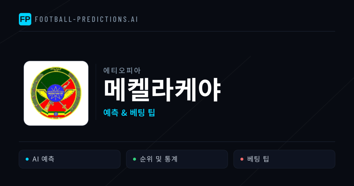 메켈라케야 축구 예측 & 통계