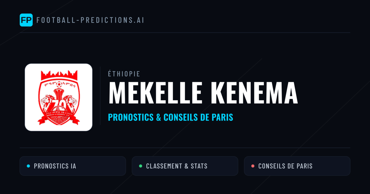 Mekelle Kenema Pronostics & Statistiques