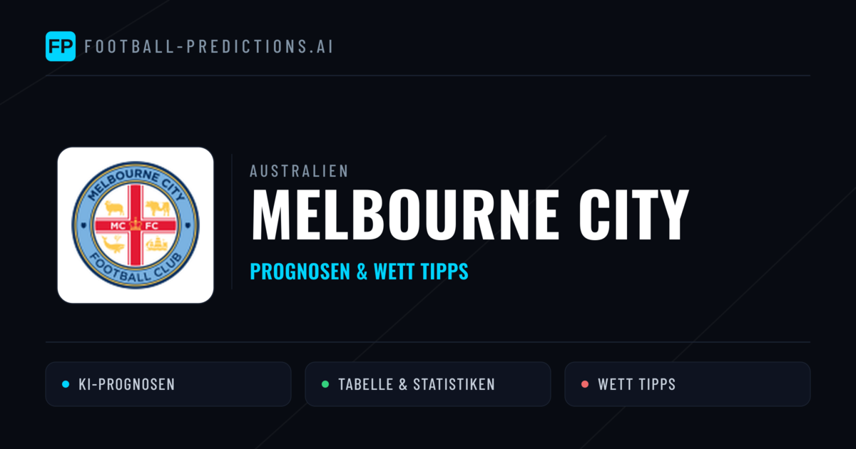 Melbourne City Prognosen & Statistiken