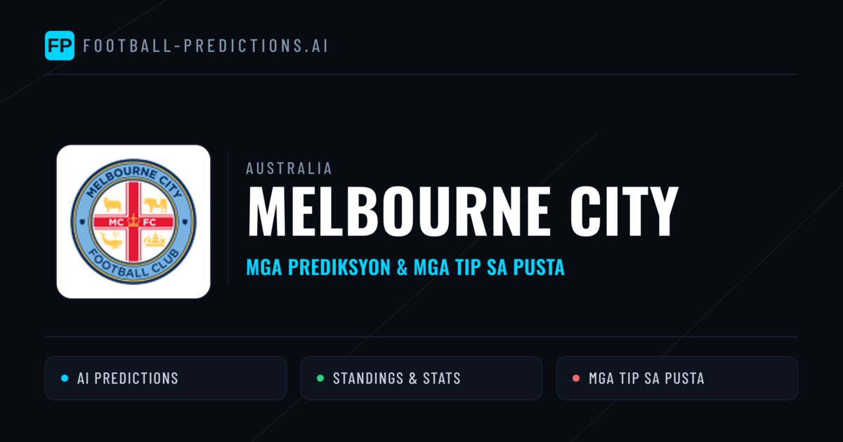 Melbourne City Predictions & Stats