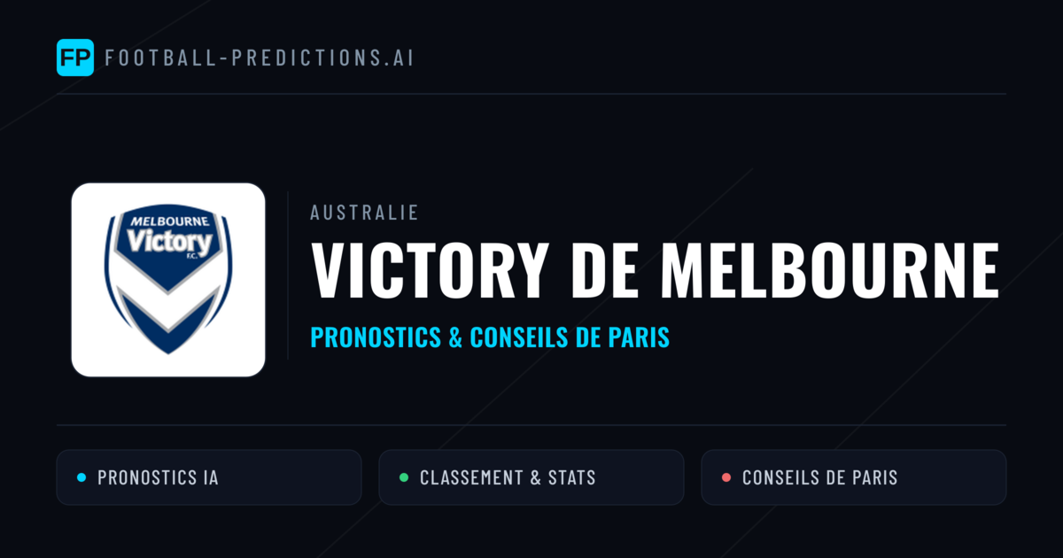 Victory de Melbourne Pronostics & Statistiques