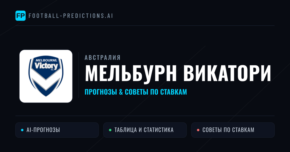 Мельбурн Викатори прогнозы и статистика