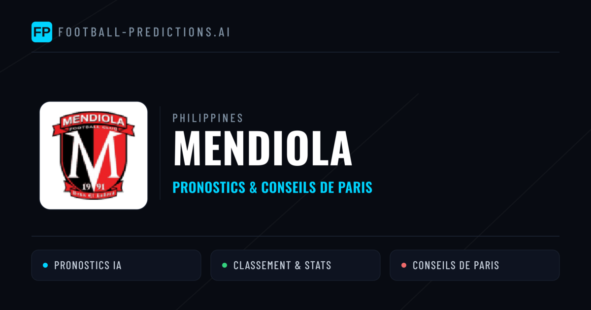 Mendiola Pronostics & Statistiques