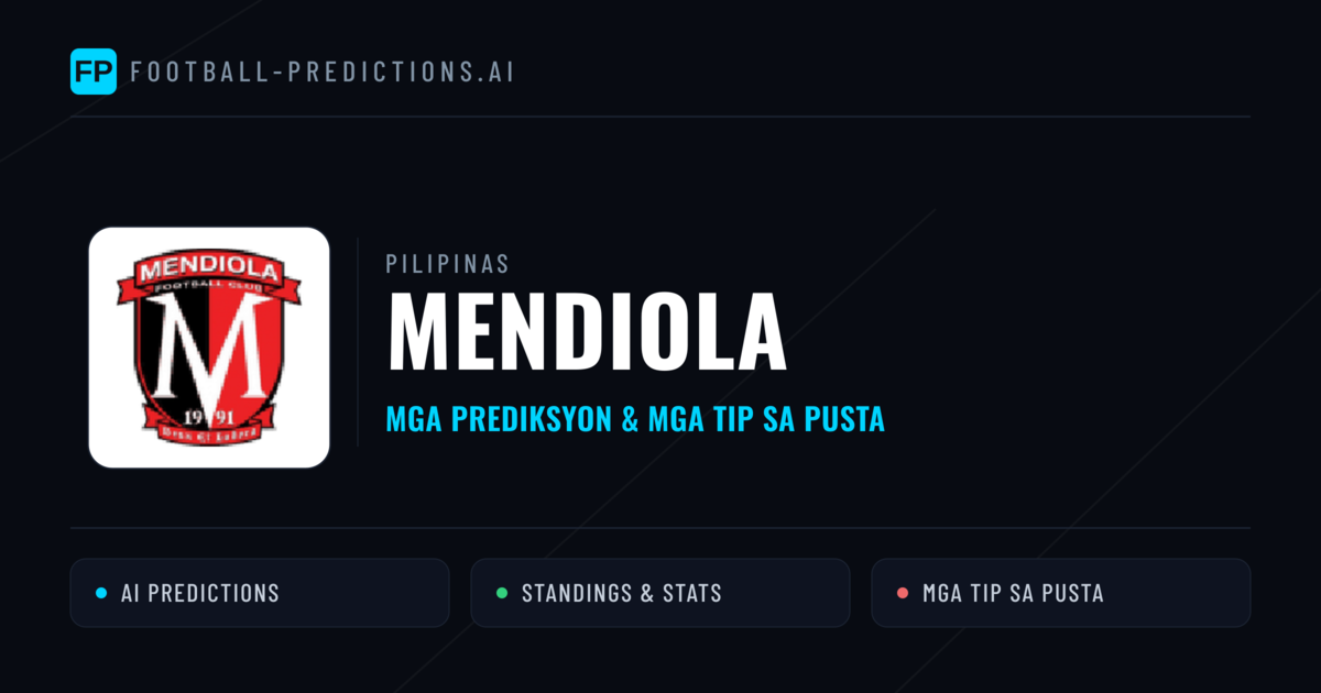 Mendiola Predictions & Stats