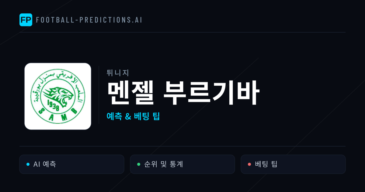 멘젤 부르기바 축구 예측 & 통계