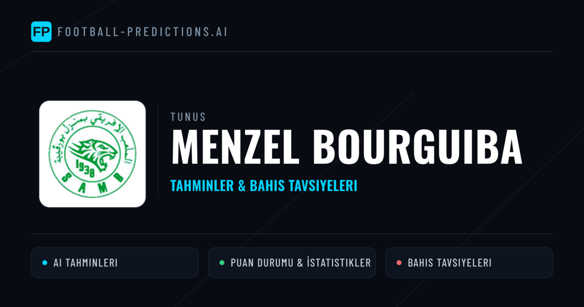 Menzel Bourguiba Tahminleri & İstatistikler
