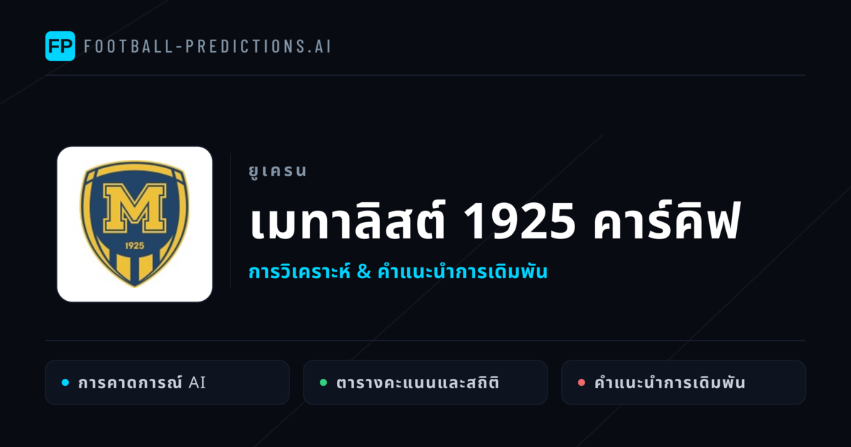 เมทาลิสต์ 1925 คาร์คิฟ การวิเคราะห์และสถิติ