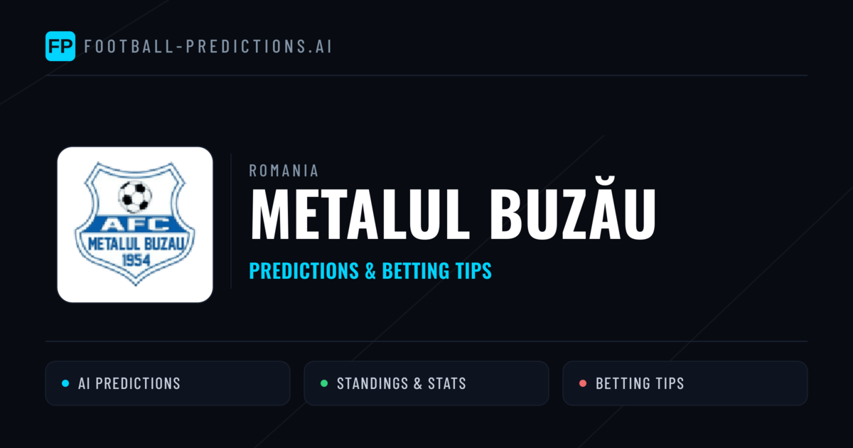 Metalul Buzău Predictions & Stats