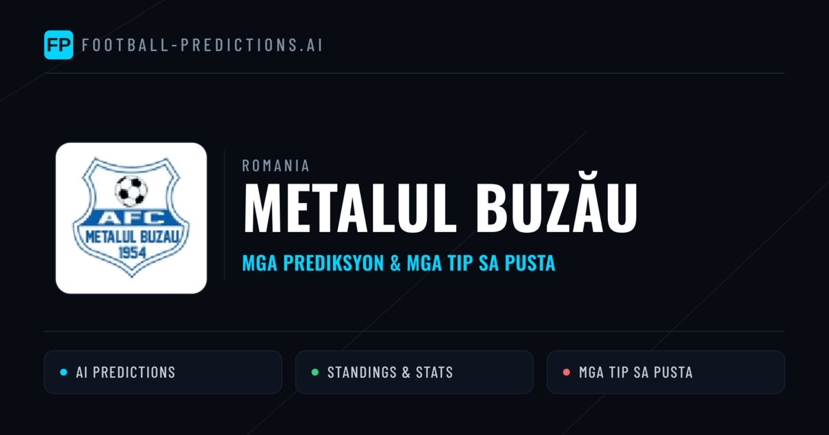 Metalul Buzău Predictions & Stats