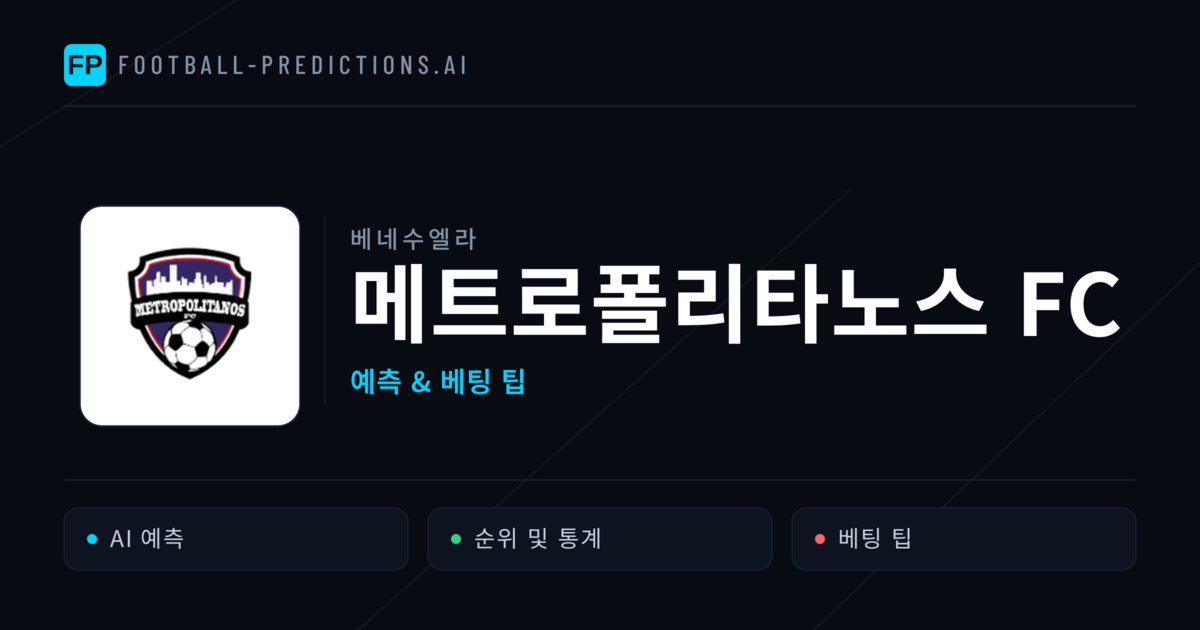 메트로폴리타노스 FC 축구 예측 & 통계