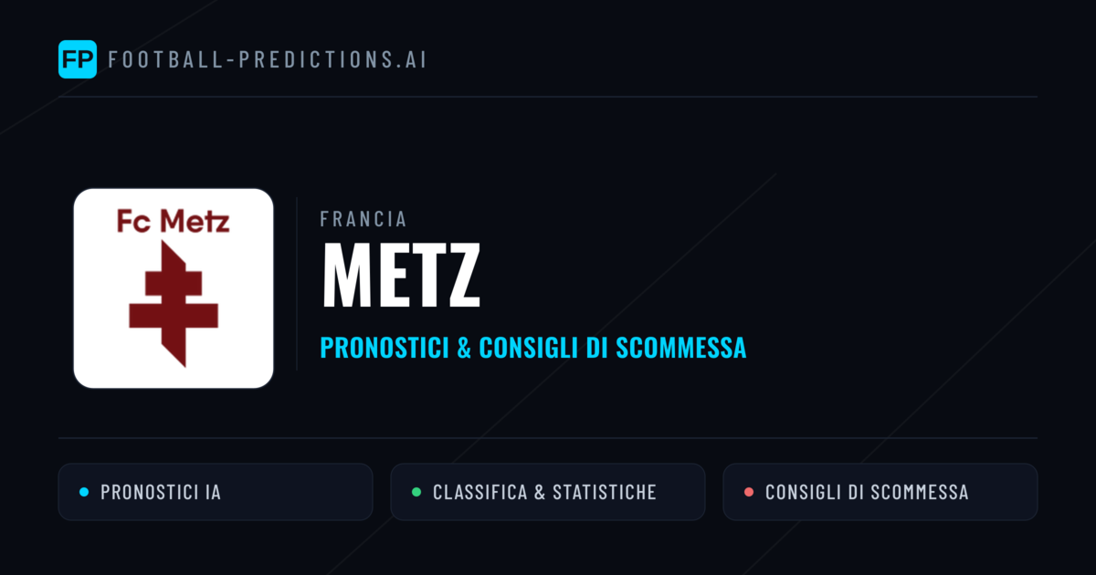 Pronostici e Statistiche Metz