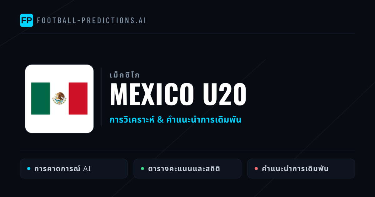 Mexico U20 การวิเคราะห์และสถิติ
