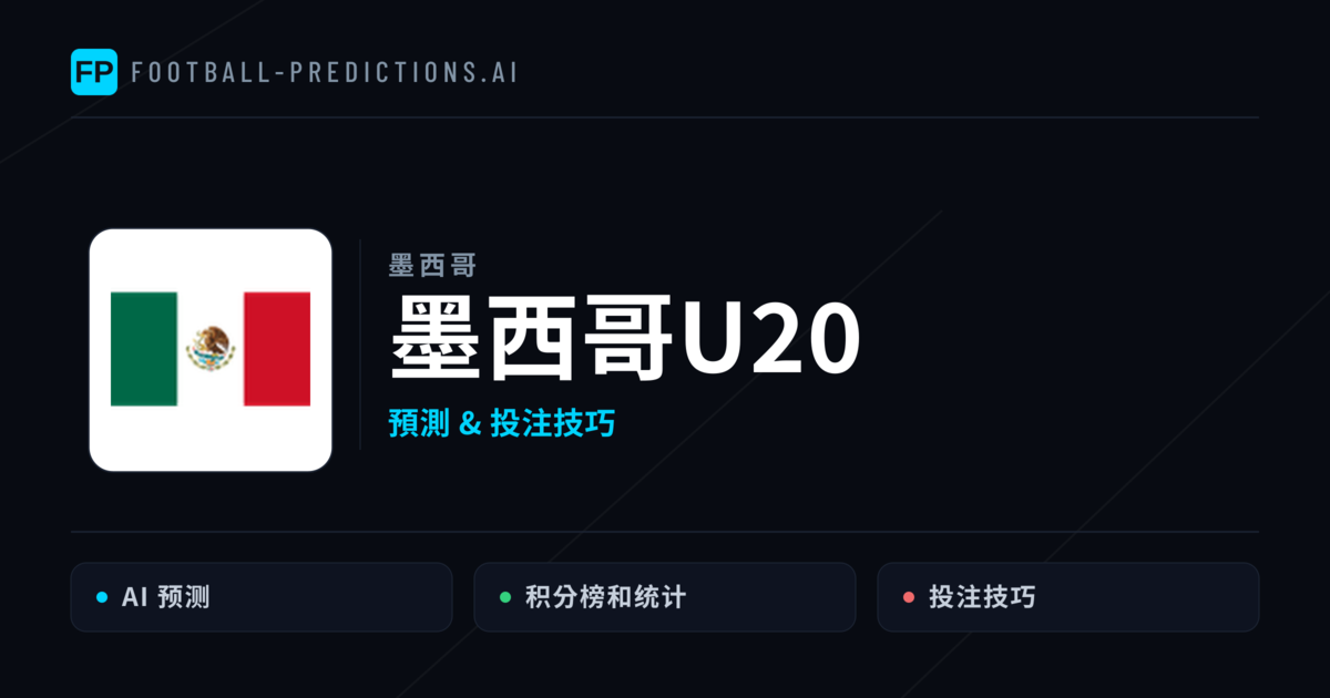 墨西哥U20 運彩分析|足球預測與數據