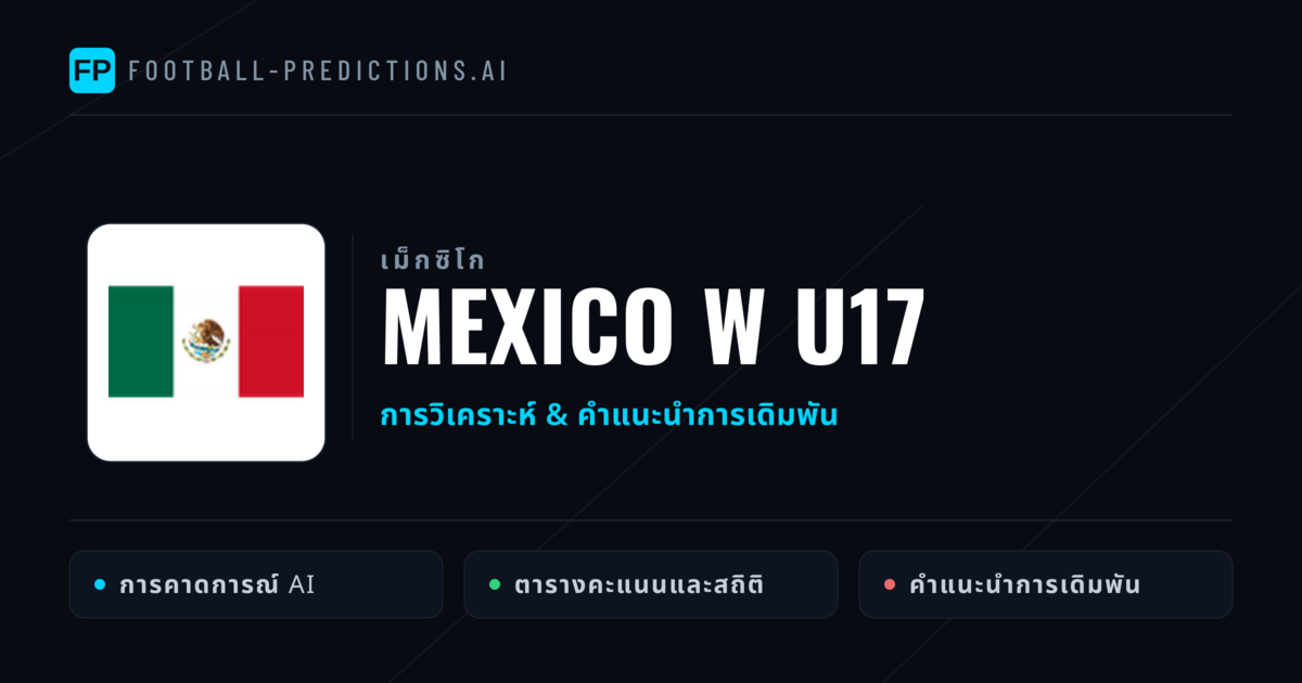 Mexico W U17 การวิเคราะห์และสถิติ