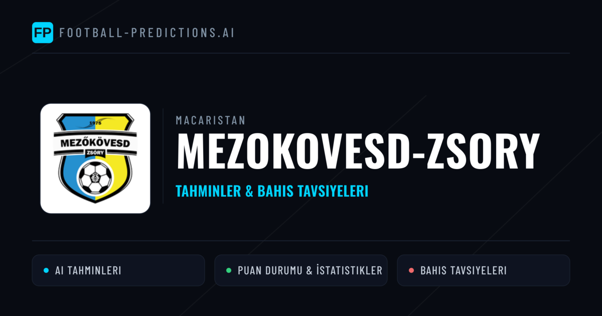 Mezokovesd-Zsory Tahminleri & İstatistikler