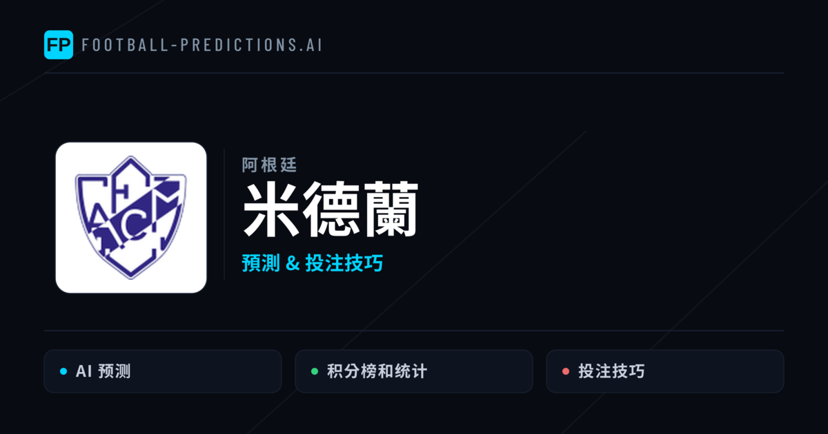 米德蘭 運彩分析｜足球預測與數據