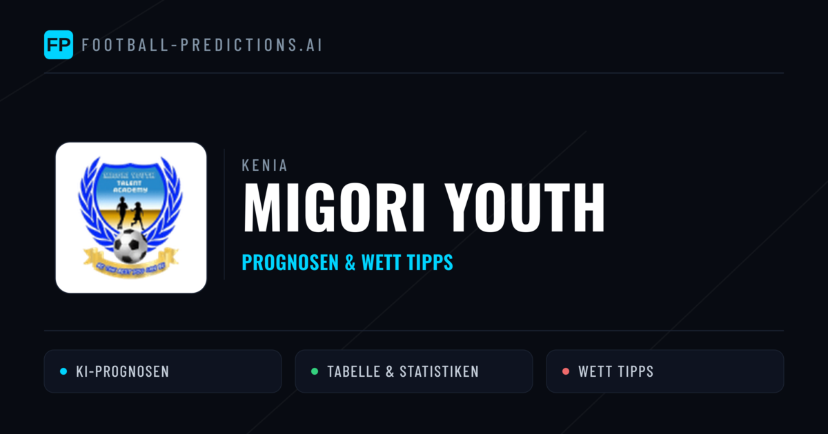 Migori Youth Prognosen & Statistiken