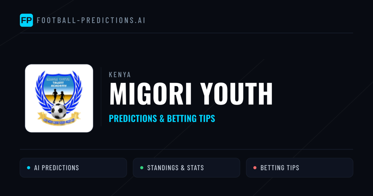 Migori Youth Predictions & Stats