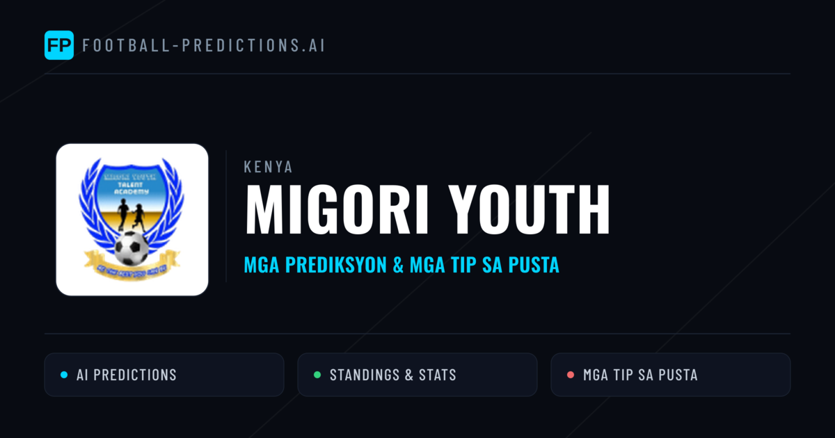 Migori Youth Predictions & Stats