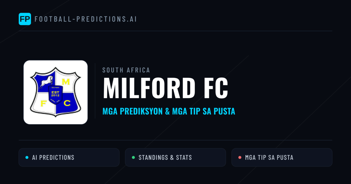 Milford FC Predictions & Stats