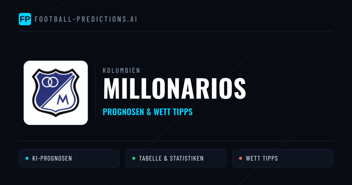 Millonarios Prognosen & Statistiken