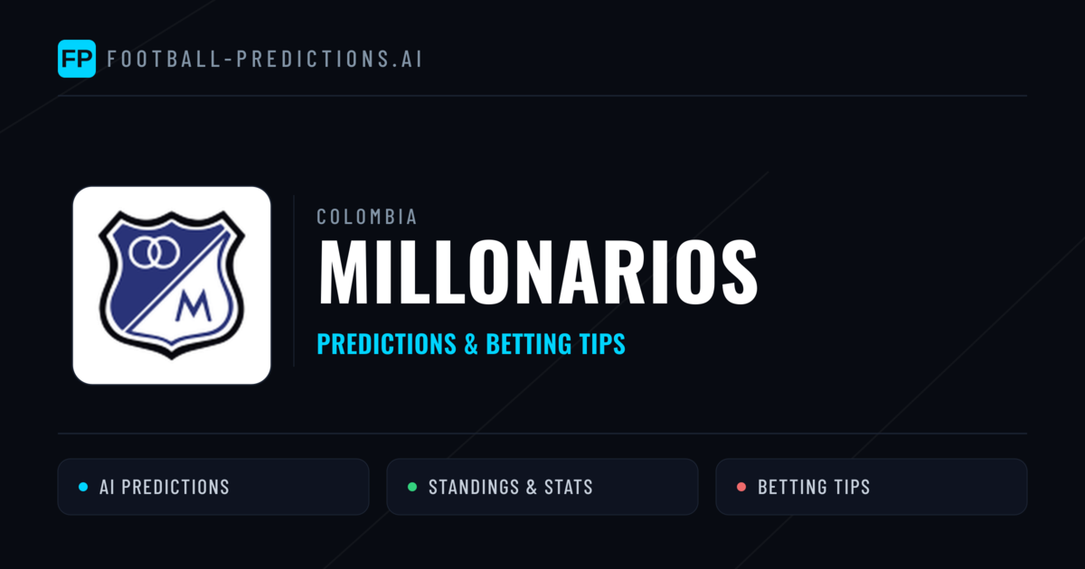 Millonarios Predictions & Stats