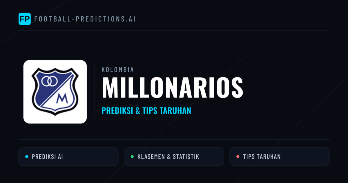 Millonarios Prediksi & Statistik Piala Dunia