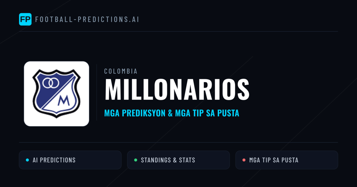 Millonarios Predictions & Stats