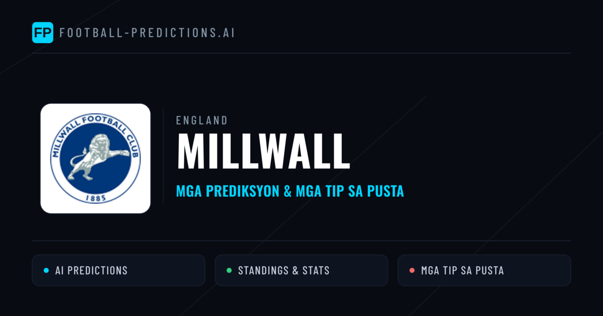 Millwall Predictions & Stats