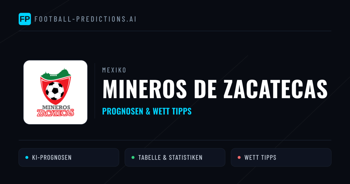 Mineros de Zacatecas Prognosen & Statistiken