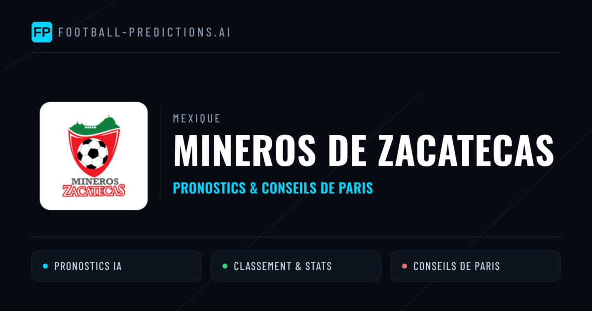 Mineros de Zacatecas Pronostics & Statistiques