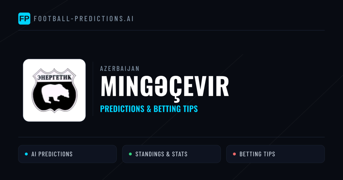 Mingəçevir Predictions & Stats