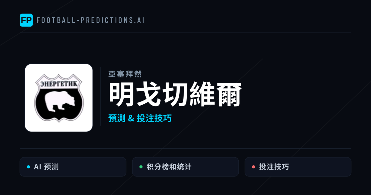 明戈切維爾 運彩分析|足球預測與數據