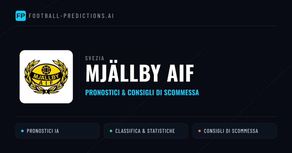 Pronostici e Statistiche Mjällby AIF