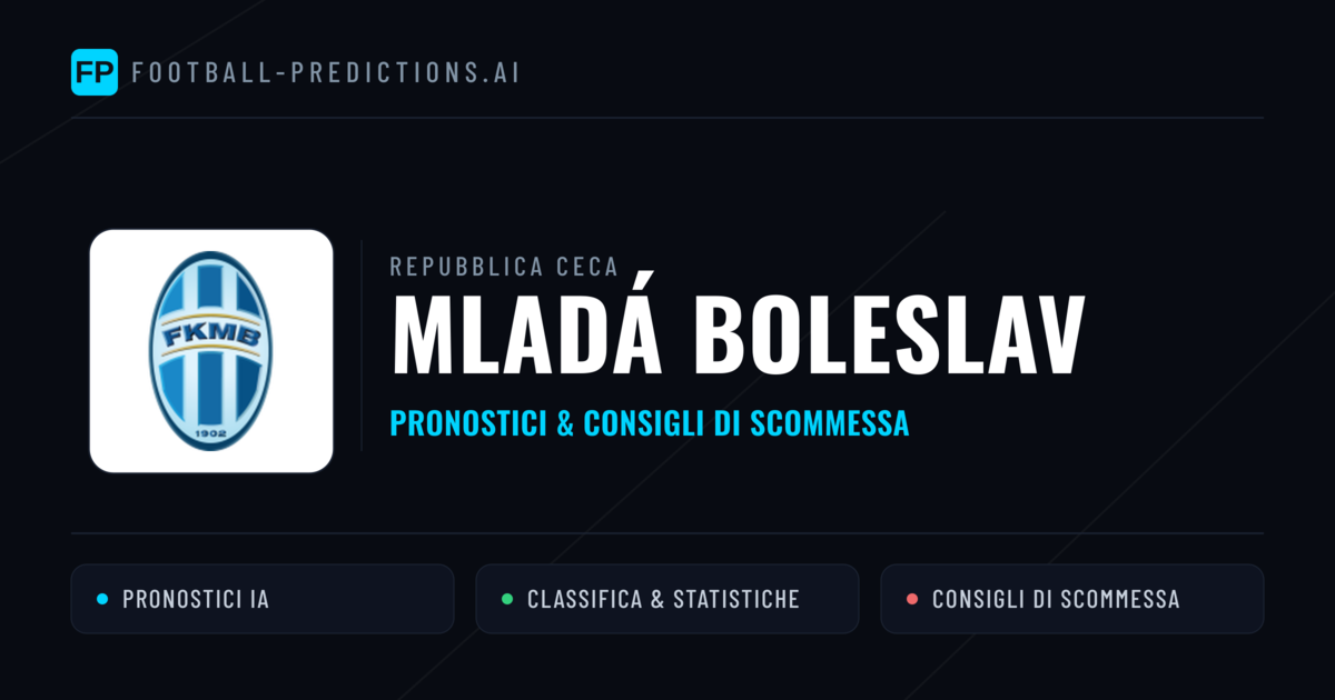 Pronostici e Statistiche Mladá Boleslav