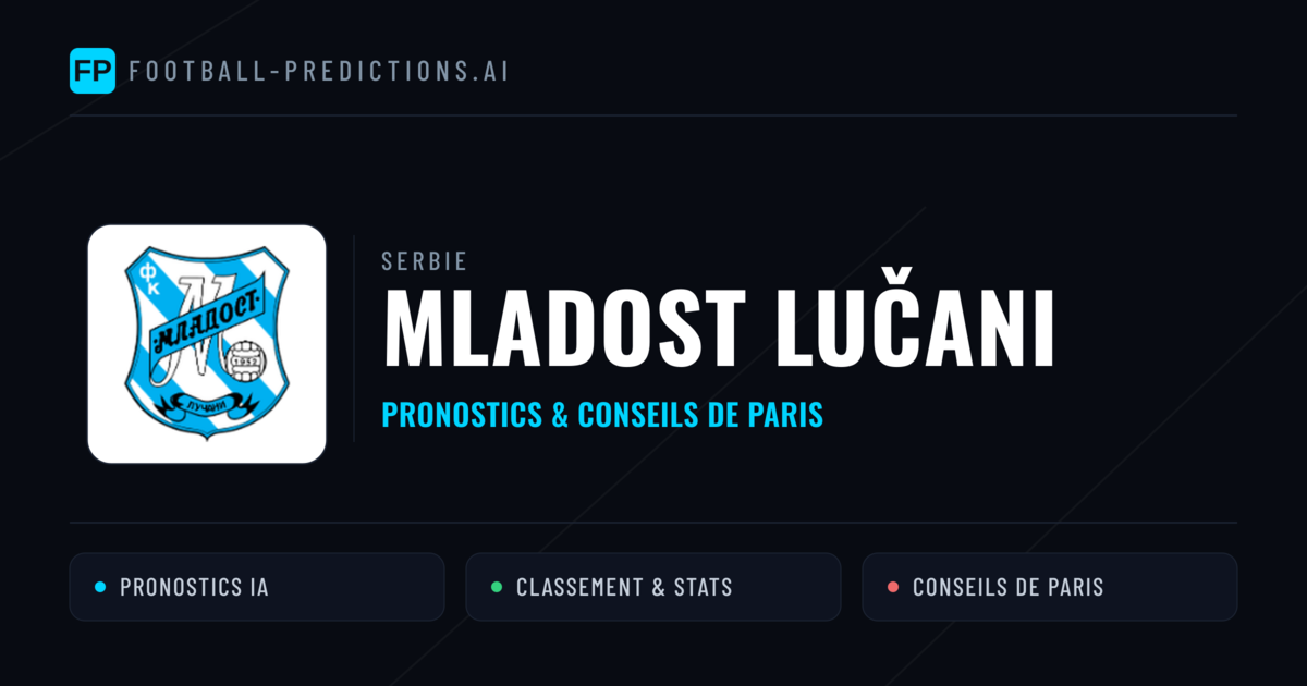 Mladost Lučani Pronostics & Statistiques