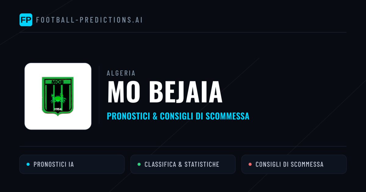 Pronostici e Statistiche MO Bejaia