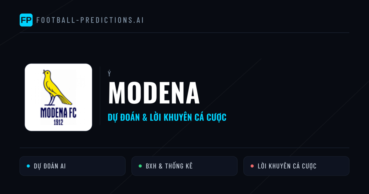 Modena Dự đoán & Thống kê
