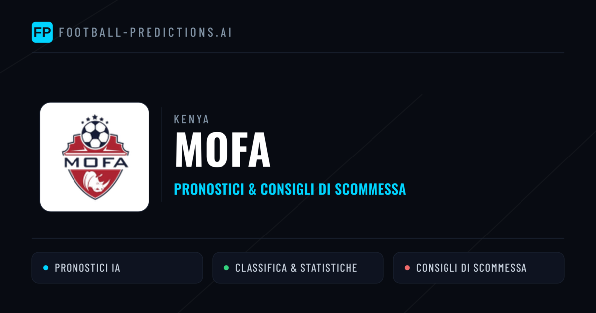 Pronostici e Statistiche MOFA