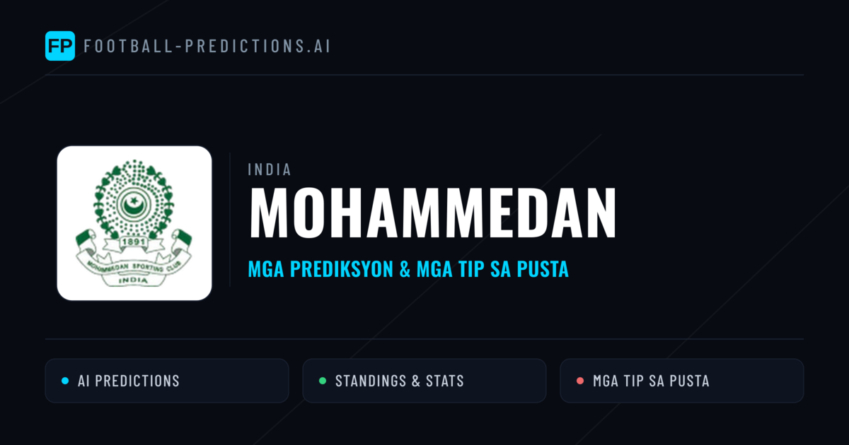 Mohammedan Predictions & Stats